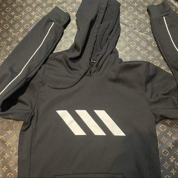 Adidas black hoodie size small - Picture 2 of 7